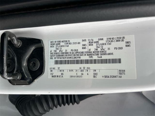 Photo of 2017 Oxford White Ford F-150