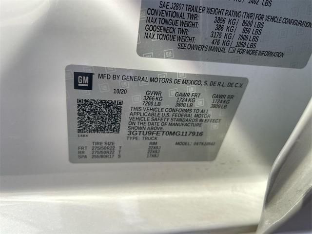 Photo of 2021 White Frost Tricoat GMC Sierra 1500