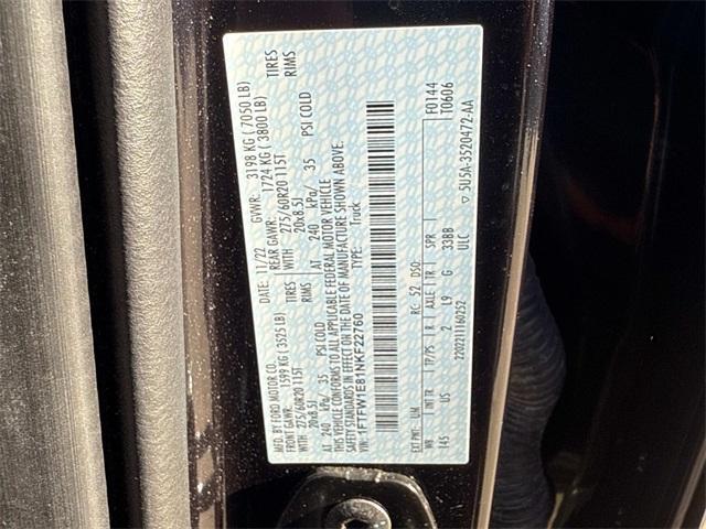 Photo of 2022 Agate Black Metallic Ford F-150