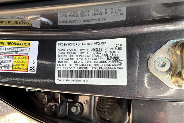 Photo of 2019 Modern Steel Metallic Honda Accord