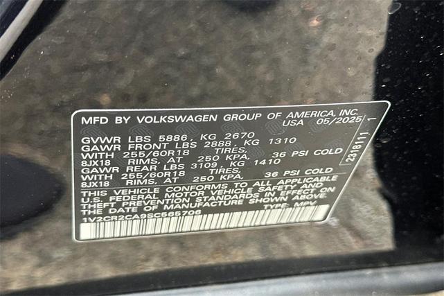 Photo of 2025 Deep Black Pearl Volkswagen Atlas