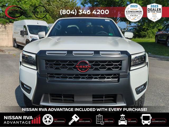 Photo of 2025 Glacier White Nissan Frontier