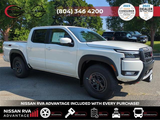 Photo of 2025 Glacier White Nissan Frontier