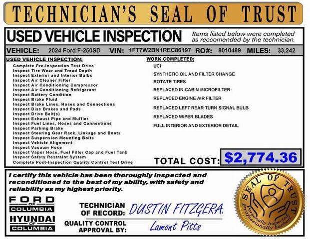 Photo of 2024 Oxford White Ford F-250