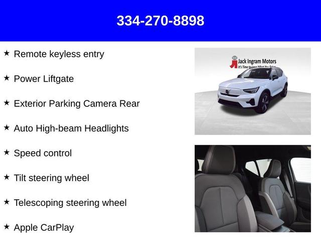 Photo of 2023 Crystal White Metallic Volvo XC40 Recharge Pure Electric