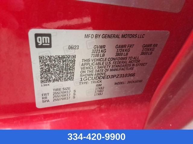 Photo of 2023 Red Chevrolet Silverado 1500
