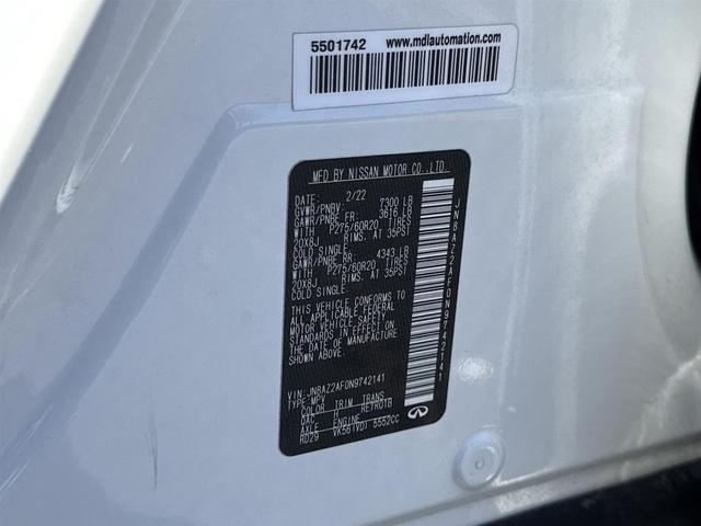 Photo of 2022 Moonstone White INFINITI QX80