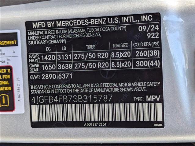 Photo of 2025 Cirrus Silver Metallic Mercedes-Benz GLE 350