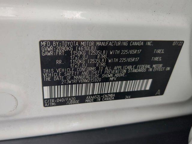 Photo of 2022 White Toyota RAV4