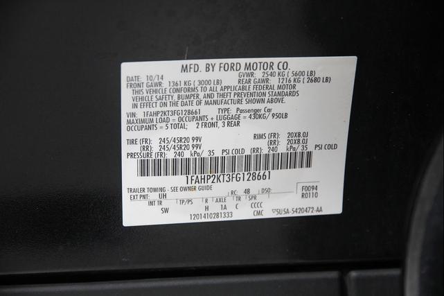 Photo of 2015 TUXEDO BLACK METALLIC Ford Taurus