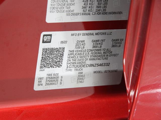 Photo of 2022 Cayenne Red Tintcoat GMC Sierra 1500