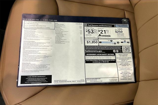 Photo of 2025 Blue Land Rover Range Rover Sport