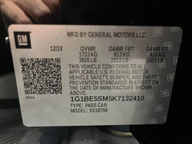 Photo of 2019 Mosaic Black Metallic Chevrolet Cruze