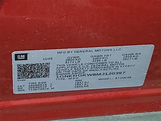 Photo of 2021 Cajun Red Tintcoat Chevrolet Traverse