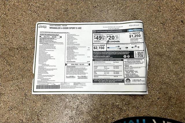Photo of 2025 Black Clearcoat Jeep Wrangler 4xe