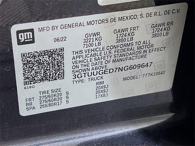 Photo of 2022 Titanium Rush Metallic GMC Sierra 1500