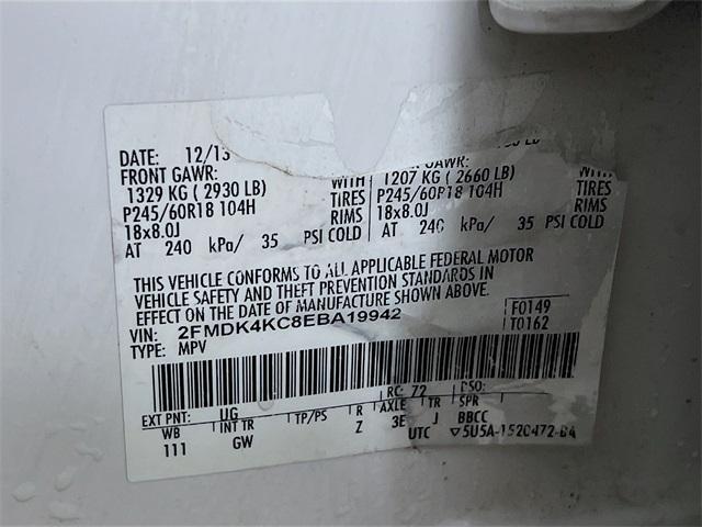 Photo of 2014 White Platinum Tri-Coat Metallic Ford Edge
