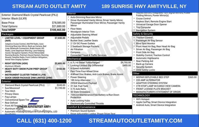 Photo of 2023 Diamond Black Crystal Pearlcoat RAM 2500