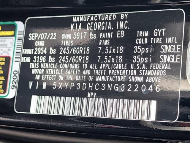 Photo of 2022 Ebony Black Kia Telluride