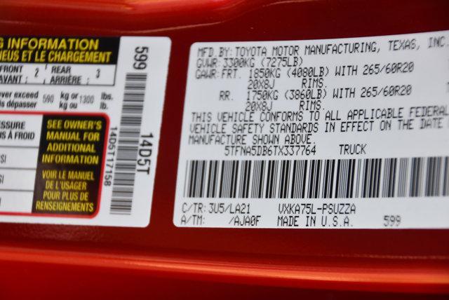 Photo of 2026 Supersonic Red Toyota Tundra