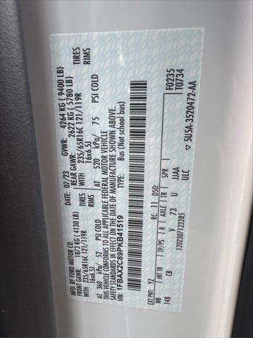 Photo of 2023 Oxford White Ford Transit-350