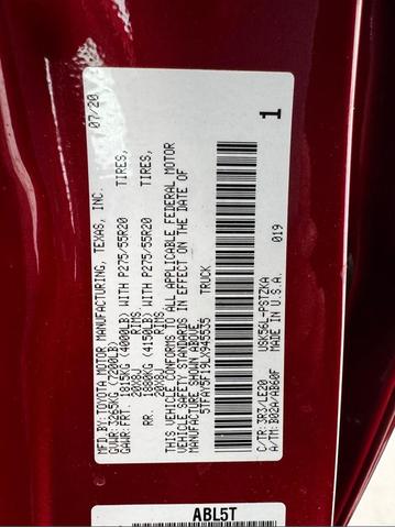 Photo of 2020 Barcelona Red Metallic Toyota Tundra