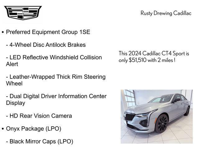 Photo of 2024 Argent Silver Metallic Cadillac CT4
