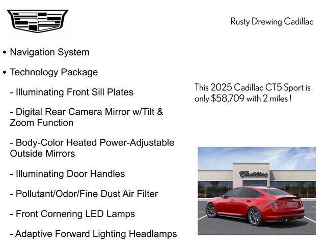 Photo of 2025 Radiant Red Tintcoat Cadillac CT5