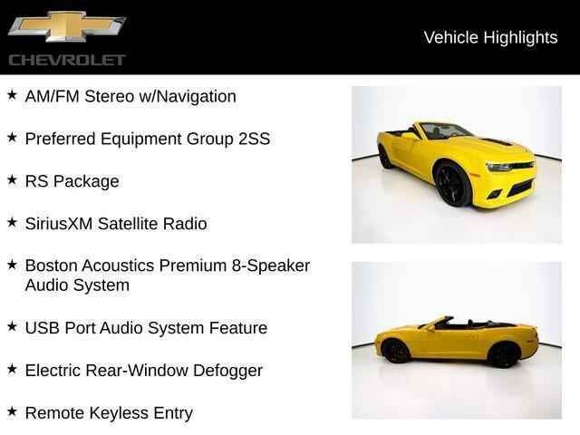 Photo of 2015 Bright Yellow Chevrolet Camaro