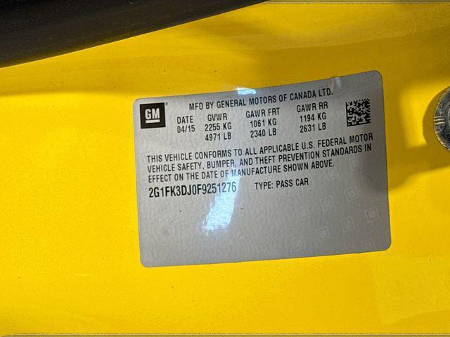 Photo of 2015 Bright Yellow Chevrolet Camaro