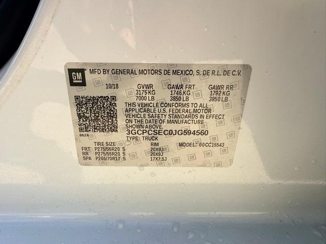 Photo of 2018 Summit White Chevrolet Silverado 1500