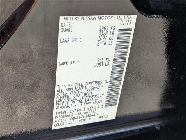 Photo of 2023 Super Black Nissan Altima