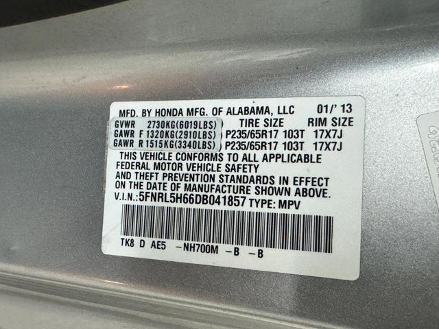 Photo of 2013 Alabaster Silver Metallic Honda Odyssey