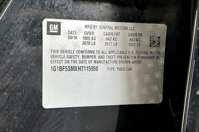 Photo of 2017 Mosaic Black Metallic Chevrolet Cruze