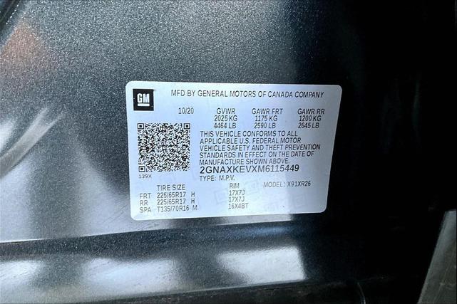 Photo of 2021 Nightfall Gray Metallic Chevrolet Equinox