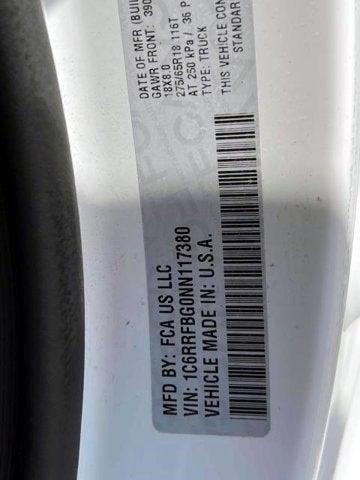 Photo of 2022 White RAM 1500