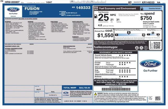 2019 Ford Fusion