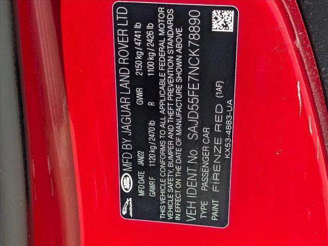 Photo of 2022 Firenze Red Metallic Jaguar F-TYPE