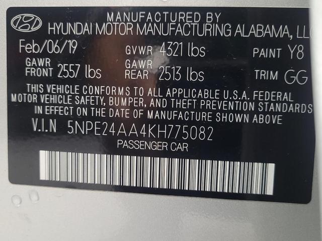 Photo of 2019 Symphony Silver Hyundai SONATA