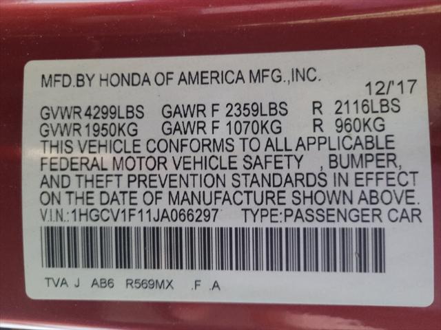 Photo of 2018 Radiant Red Metallic Honda Accord