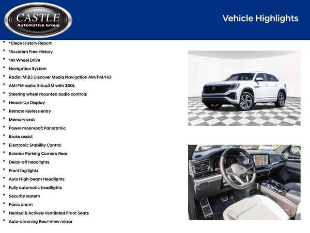 Photo of 2024 Opal White Pearl Effect Volkswagen Atlas Cross Sport