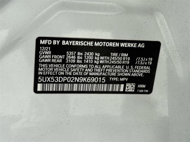 Photo of 2022 Mineral White Metallic BMW X3