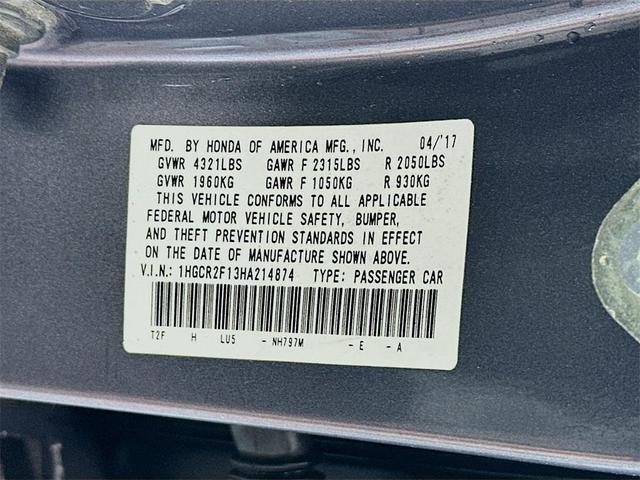 Photo of 2017 Modern Steel Metallic Honda Accord