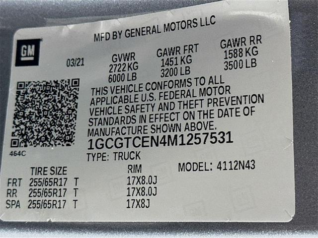 Photo of 2021 Satin Steel Metallic Chevrolet Colorado