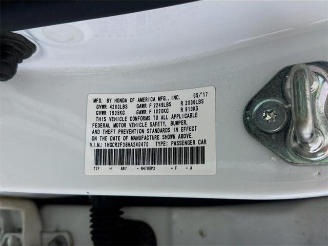 Photo of 2017 White Orchid Pearl Honda Accord