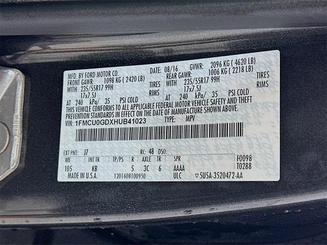 Photo of 2017 Magnetic Metallic Ford Escape