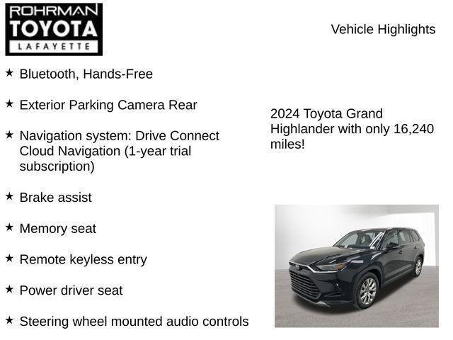 Photo of 2024 Midnight Black Metallic Toyota Grand Highlander