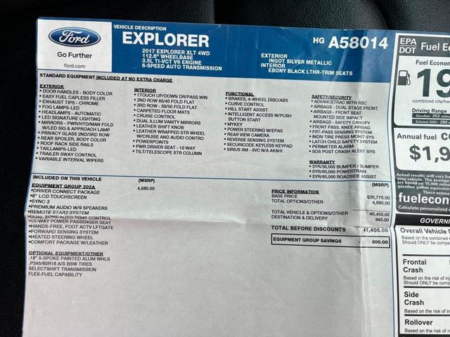 Photo of 2017 Ingot Silver Ford Explorer