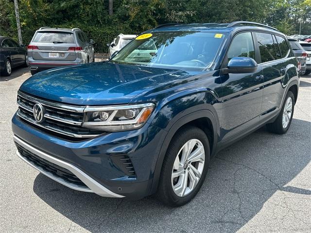 Photo of 2021 Tourmaline Blue Metallic Volkswagen Atlas