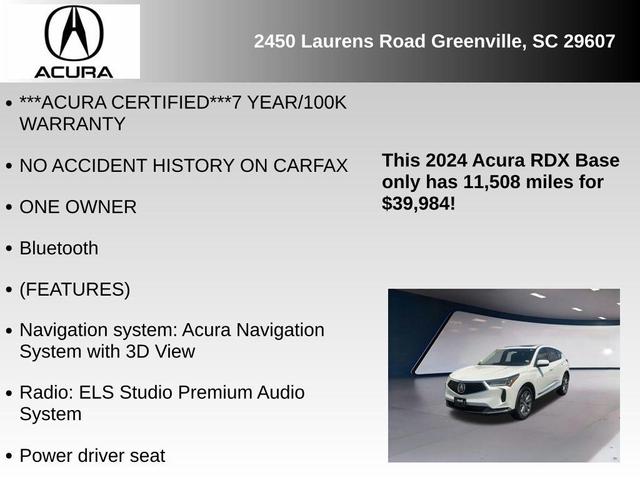 Photo of 2024 Platinum White Pearl Acura RDX